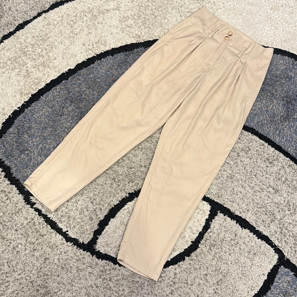 SHEIN, SMALL, CREAM DRESS PANTS